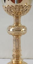 Solid Sterling silver Gothic Chalice